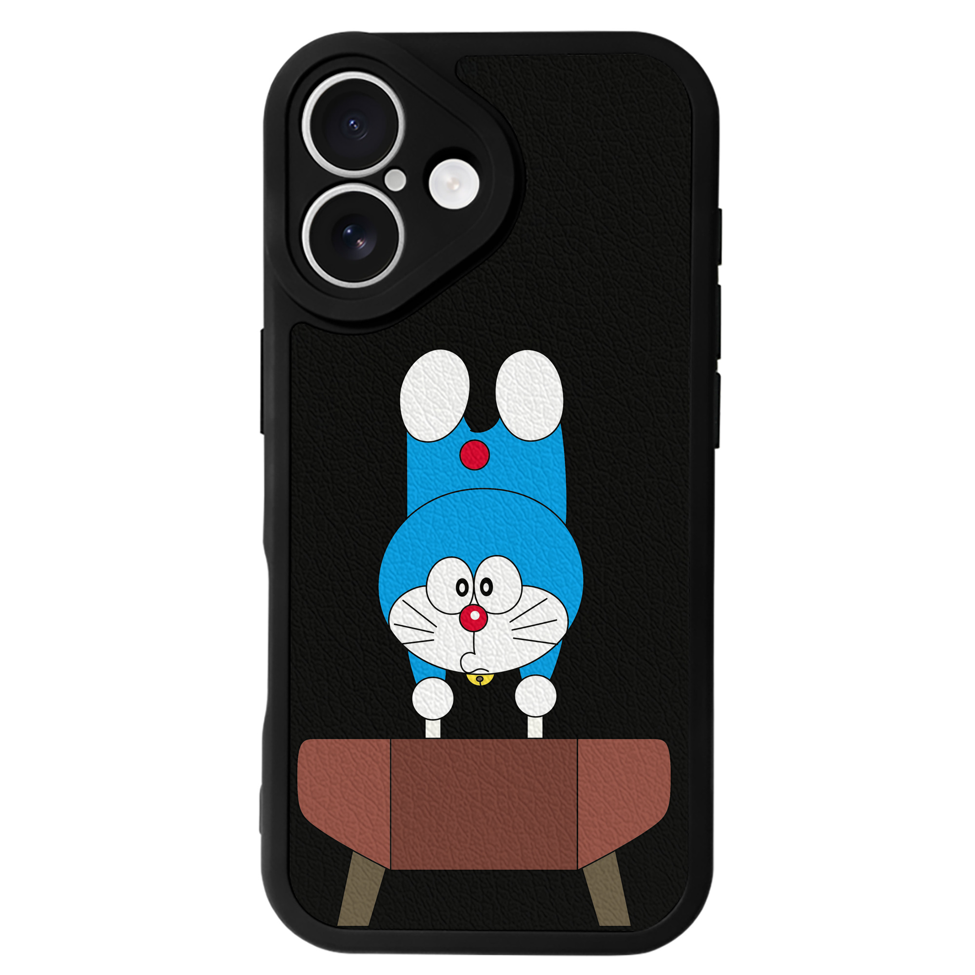 （画像用） ドラえもん Doraemon 【iPhone 16シリーズ対応】シリコンスマホケース（レザー調） 材質：シリコン